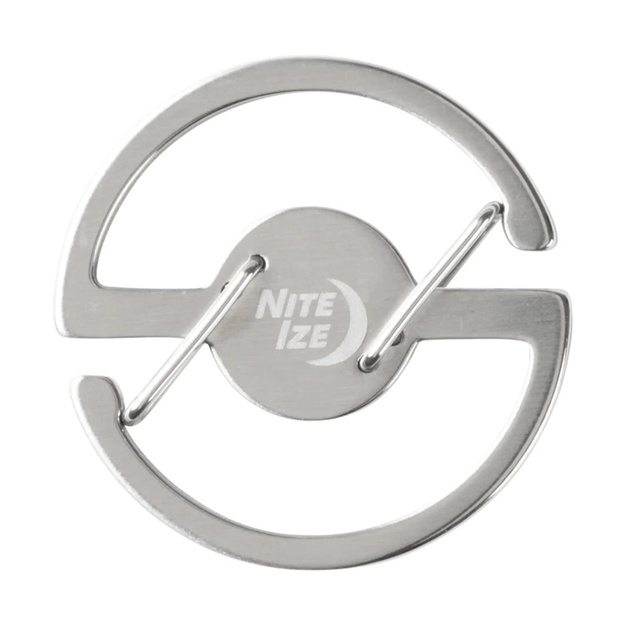 Nite Ize &ndash; Medaljona atslēgu karabīne &ndash; Tērauds &ndash; Sudrabs &ndash; MKC-11-R3