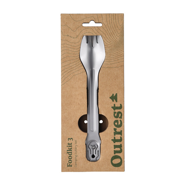 Outrest Foodkit 3-in-1 viegls ceļojumu galda piederumu komplekts