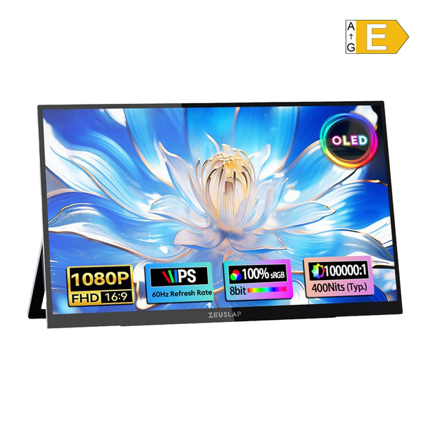 ZEUSLAP OL133ED Portable Monitor with a 13.3  Touchscreen