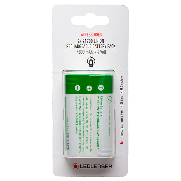 Аккумулятор Ledlenser Li-Ion 2x21700 (H15R и H19R)