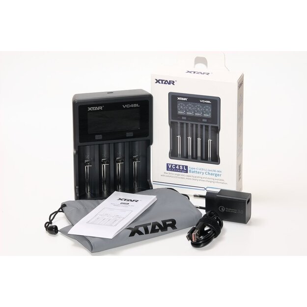 XTAR lādētājs VC4SL QC3.0