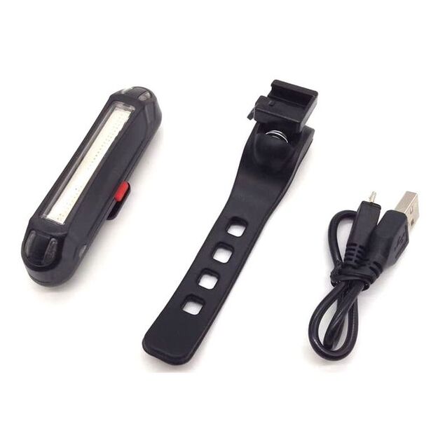 Uzlādējams velosipēda lukturis 100lm 2W Entac