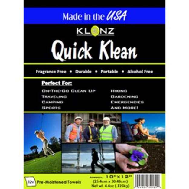 Vienreizējās lieto&scaron;anas audums Klenz Quickclean 25,4cm x 30,48cm