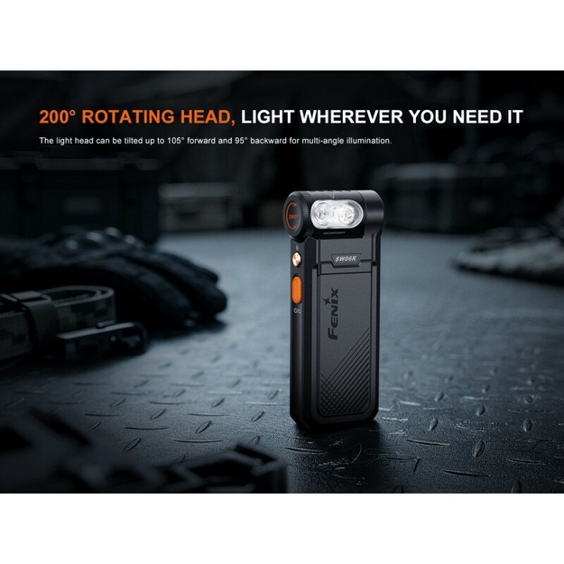 Fenix SW06R Multi-Light Flashlight White/UV/Red/Blue 500lm White