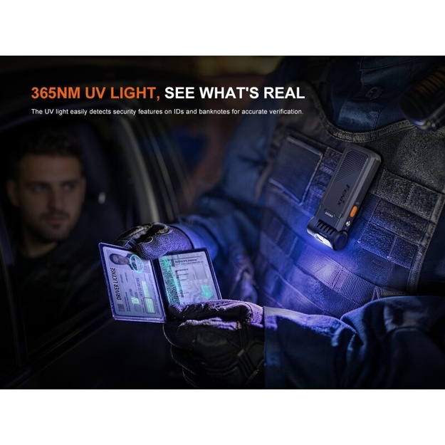 Fenix SW06R Multi-Light Flashlight White/UV/Red/Blue 500lm White