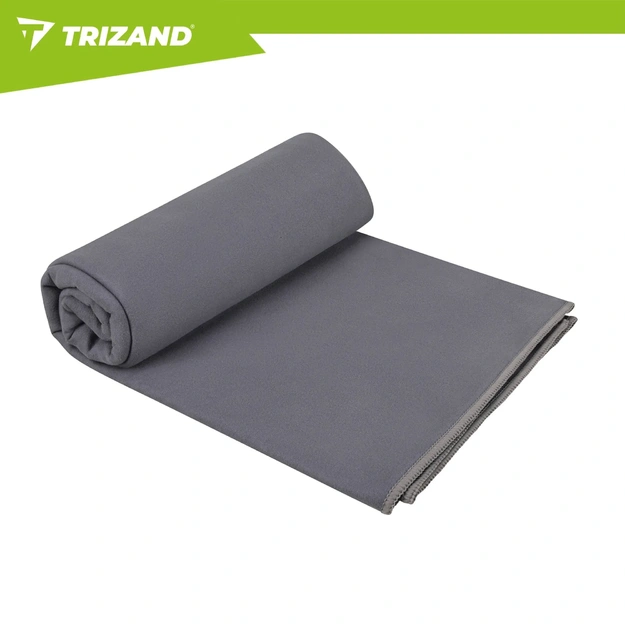 Trizand Quick-Drying Microfiber Towel 180x100 cm - Dark Gray