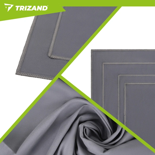 Trizand Quick-Drying Microfiber Towel 180x100 cm - Dark Gray