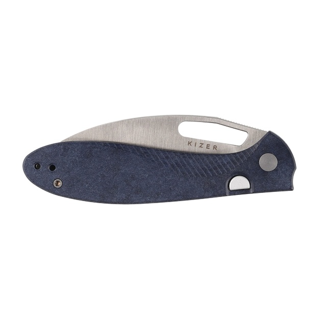 Kizer Masu saliekamais nazis V3697A1, Alleima 14C28N, Richlite Blue