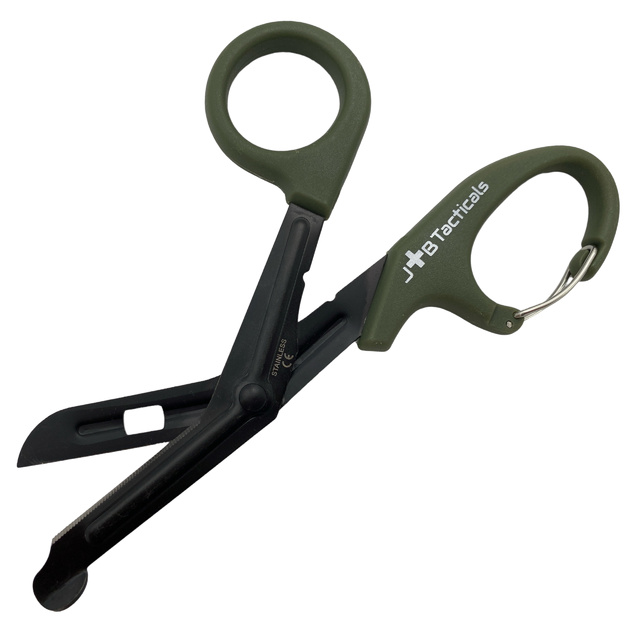 JB Tacticals Emergency Medical Scissors / Trauma Shears, 19 cm, Green
