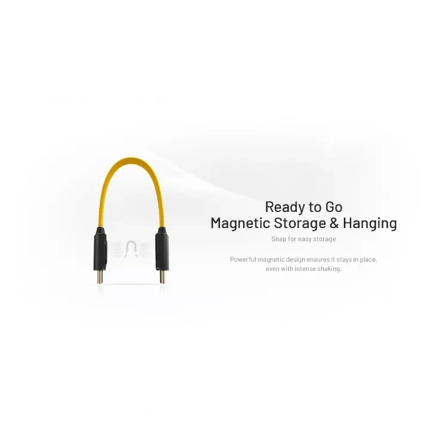 Nitecore NLink10 PD QC ātrās uzlādes USB-C kabelis ar apzeltītiem magnētiskiem savienotājiem