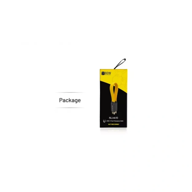 Nitecore NLink10 PD QC ātrās uzlādes USB-C kabelis ar apzeltītiem magnētiskiem savienotājiem