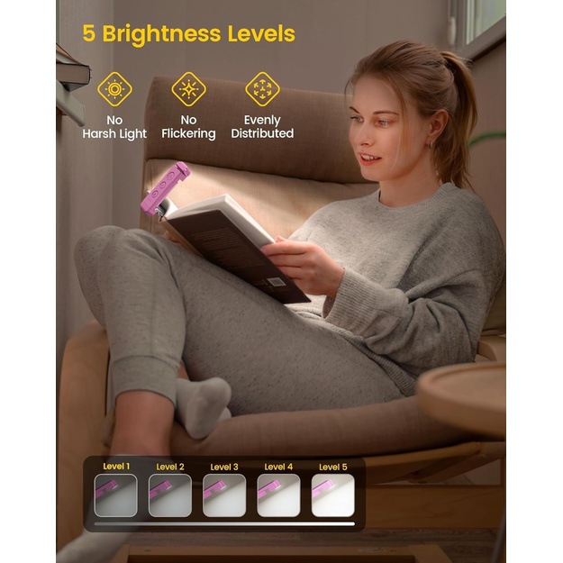 Glocusent lasāmlampa, USB, rozā, GLCSNTBL303