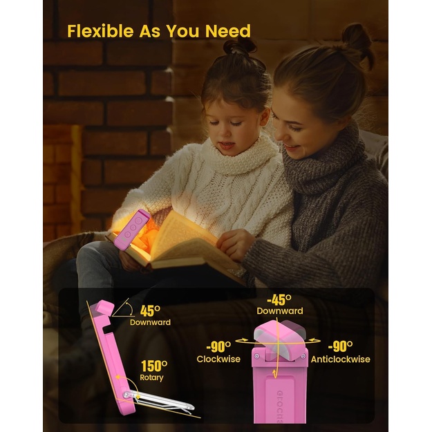 Glocusent lasāmlampa, USB, rozā, GLCSNTBL303