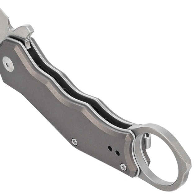 Складной нож Civivi Amaroq Gray Aluminum, Satin Nitro-V (C24018-1)