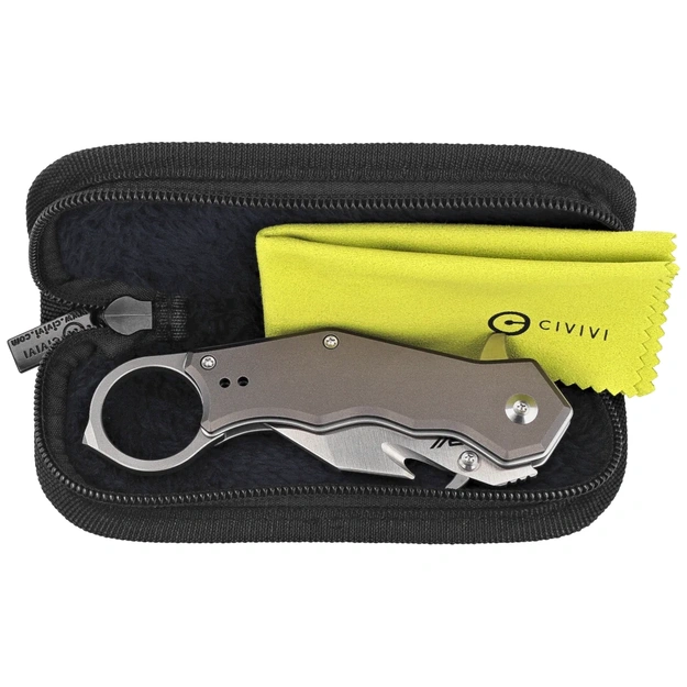 Складной нож Civivi Amaroq Gray Aluminum, Satin Nitro-V (C24018-1)