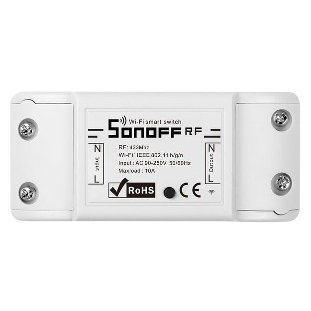 Vieds slēdzis WiFi + RF 433 Sonoff RF R2 (JAUNS)