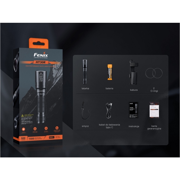 Fenix HT30R LEP laser flashlight