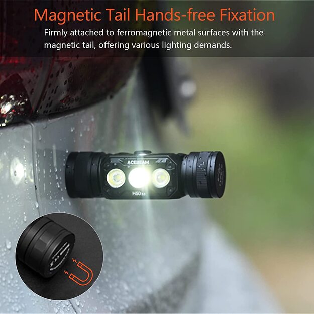 AceBeam H50 2.0 flashlight 2000lm