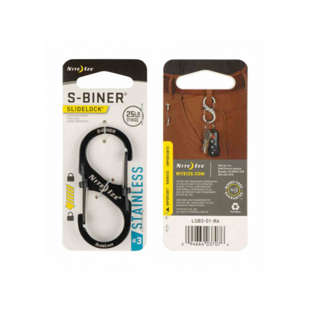 Nite Ize S-Biner Slidelock 3 Carabiner LSB3-01-R6