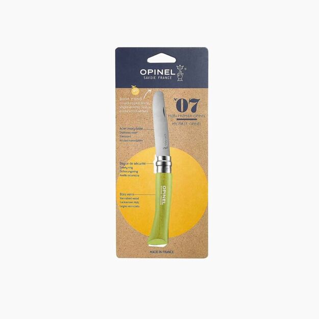  My first Opinel  №7 Детский нож с зеленой ручкой