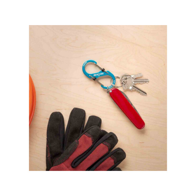 Nite Ize S-Biner&reg; SlideLock&reg; Aluminum #3 - zils - LSBA3-03-R6