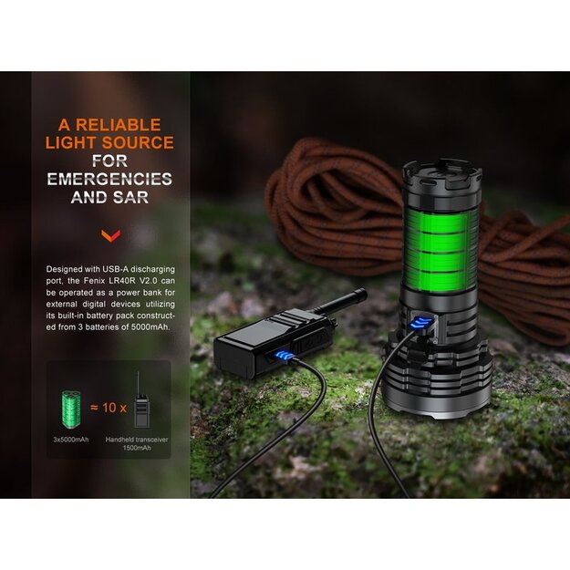 Fenix LR40R V2.0 flashlight
