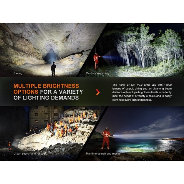 Fenix LR40R V2.0 flashlight