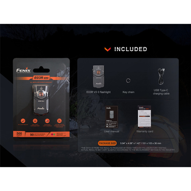 Фонарь Fenix E03R V2.0