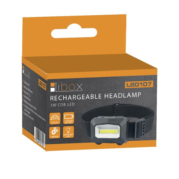 Libox lukturītis 3W COB LED USB LB0107