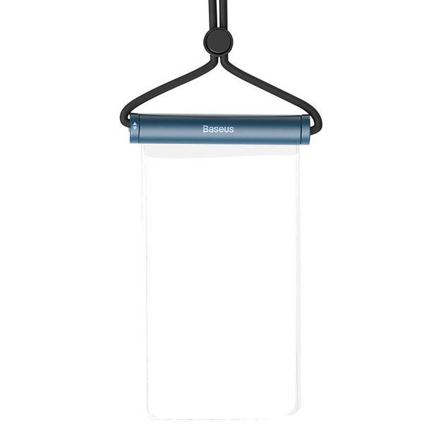 Baseus AquaGlide ūdensnecaurlaidīgs telefona futrālis ar cilindrisku slaidu slēdzeni (zils)