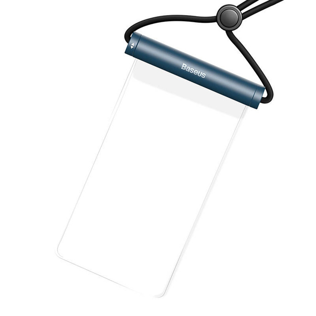 Baseus AquaGlide ūdensnecaurlaidīgs telefona futrālis ar cilindrisku slaidu slēdzeni (zils)