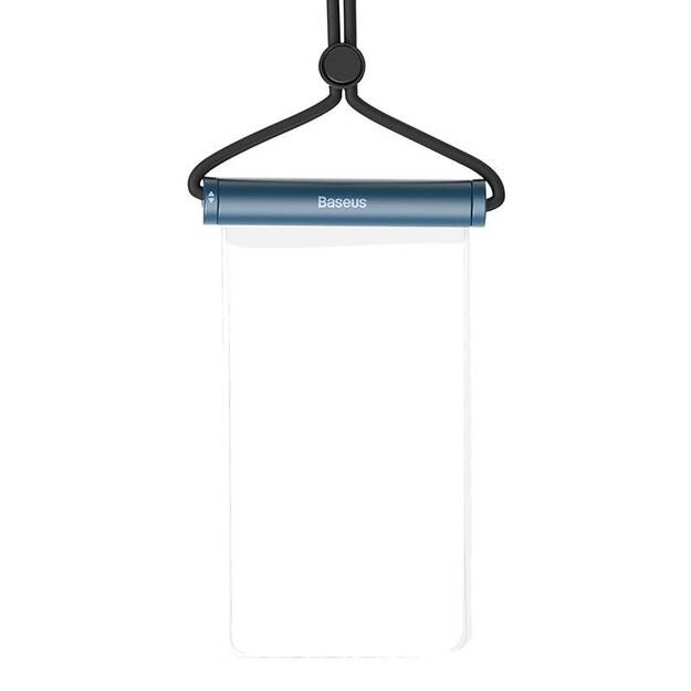 Baseus AquaGlide ūdensnecaurlaidīgs telefona futrālis ar cilindrisku slaidu slēdzeni (zils)