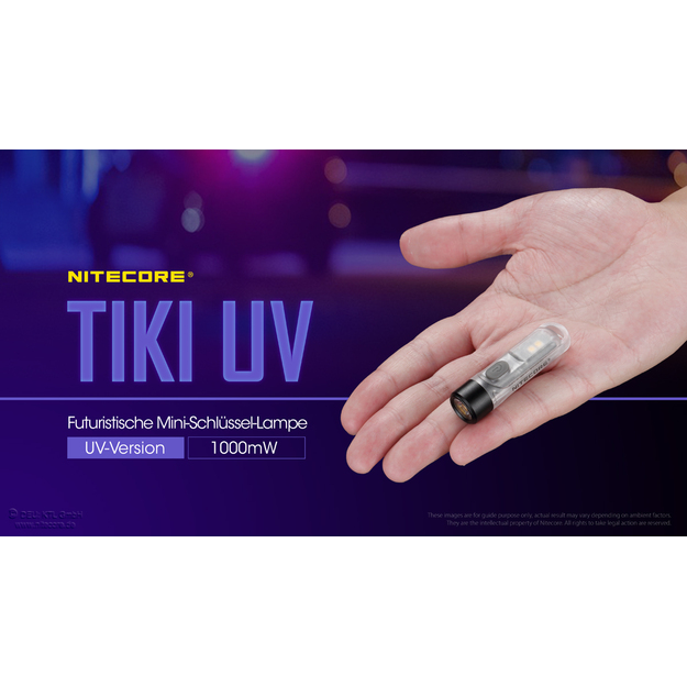 Nitecore TIKI UV Rechargeable LED Key Flashlight