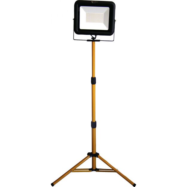 LED prožektors 70W ar statīvu 6000 lm, 4500K, kabelis 2m H05RNF3G1.0 IP65