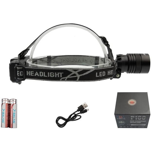 Galvas kabatas lukturītis XHP160 ZOOM USB