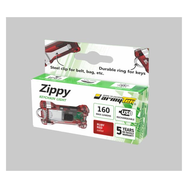 Armytek Zippy flashlight, red