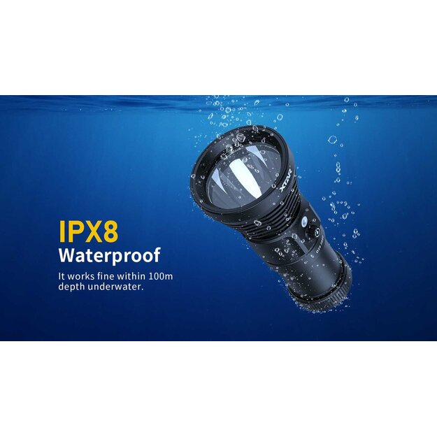 Xtar D28 3600 LED nir&scaron;anas lukturu komplekts ar baterijām un lādētāju