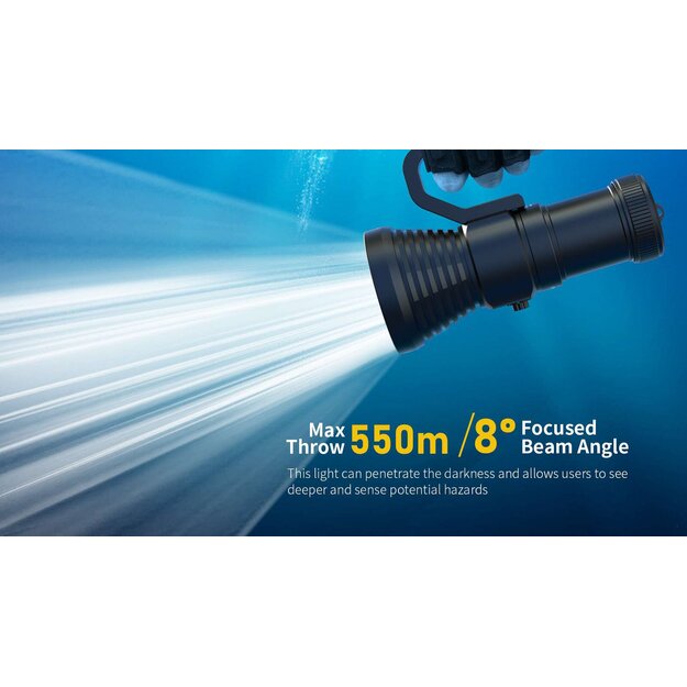 Xtar D28 3600 LED nir&scaron;anas lukturu komplekts ar baterijām un lādētāju