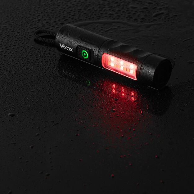 Vayox uzlādējams lukturītis 250lm 5W LED + SMD VA0184