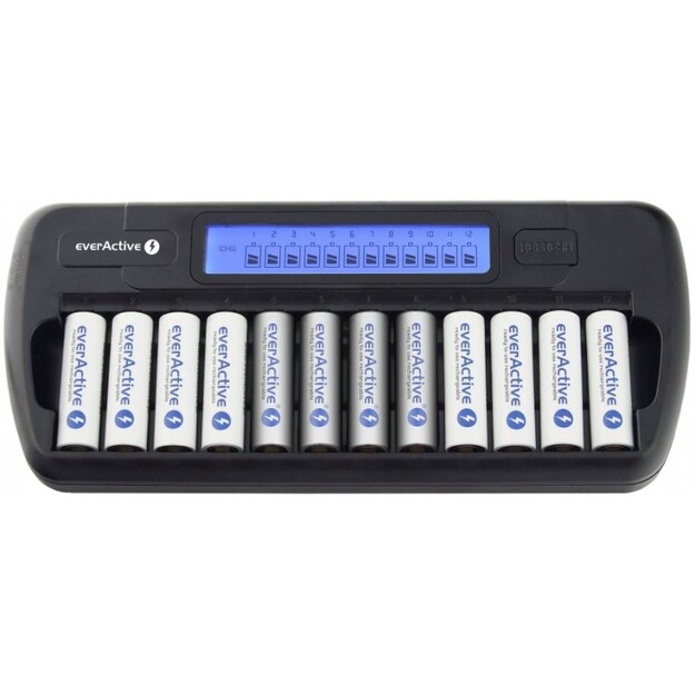 12 gab. bateriju lādētājs everActive NC-1200 NC1200 
