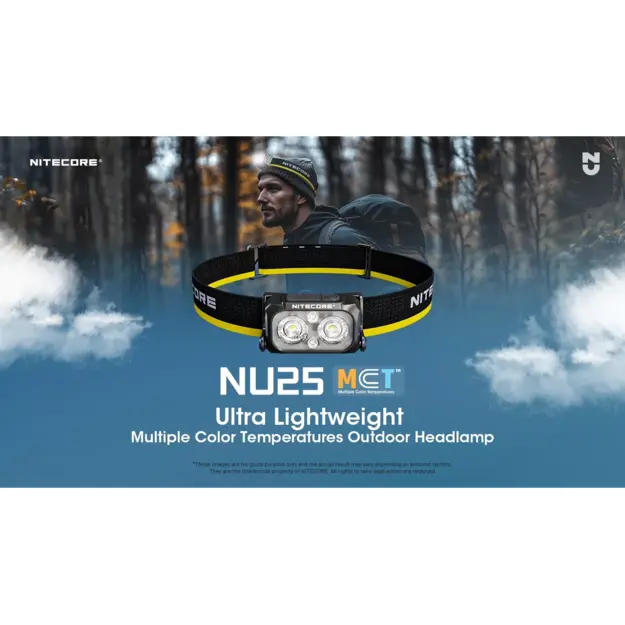 Nitecore NU25 MCT flashlight, 400 lumens