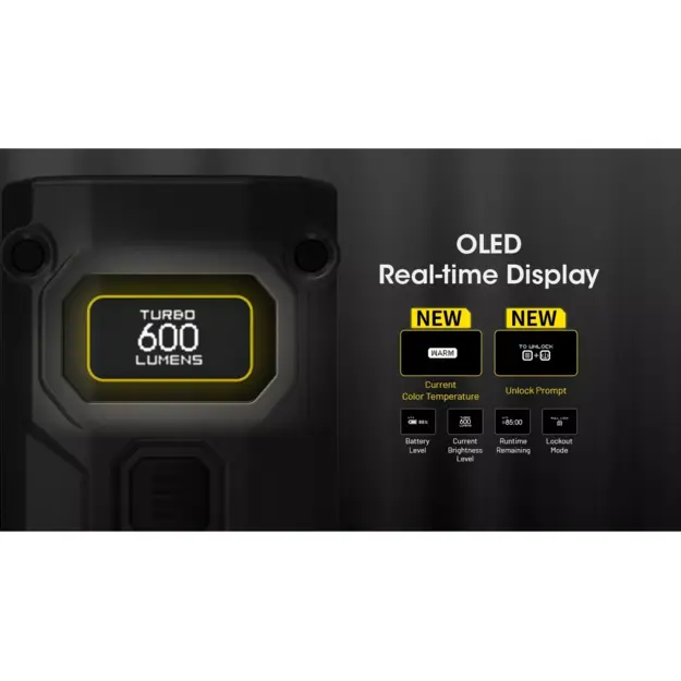 Nitecore TINI 3 LED Flashlight 600lm Black