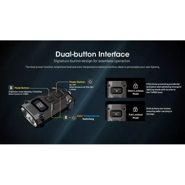 Nitecore TINI 3 LED Flashlight 600lm Black