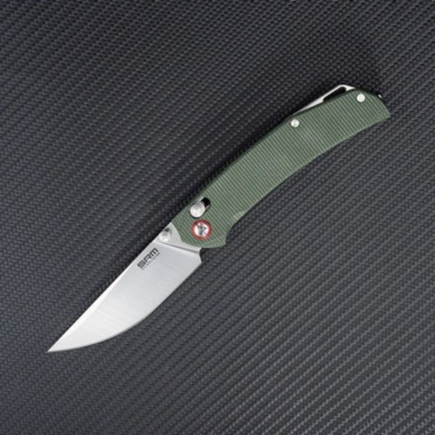 SRM 411L-MG folding knife Micarta