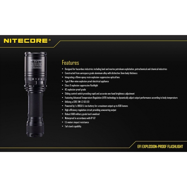 Nitecore EF1 EX lukturis