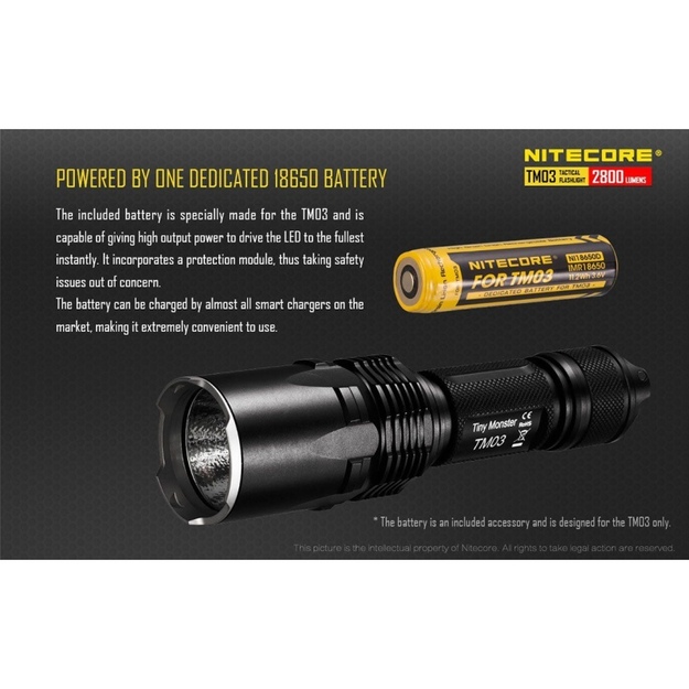 Nitecore TM03 žibintuvėlis