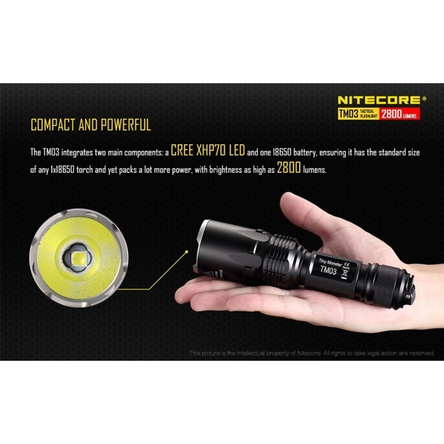 Nitecore TM03 žibintuvėlis