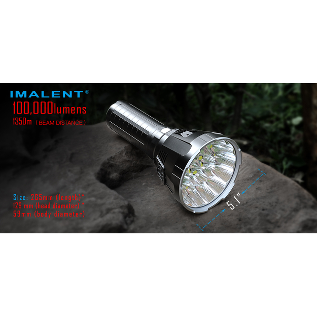 Imalent MS18 LED prožektorius CREE XHP70.2 LED