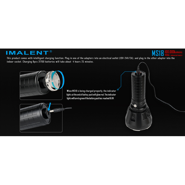 Imalent MS18 LED prožektorius CREE XHP70.2 LED