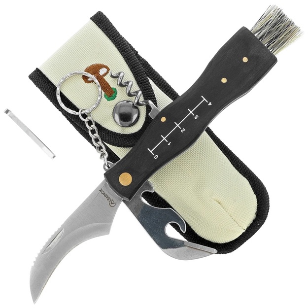 Martinez Albainox Setera multifunctional mushroom knife, Madeira wood, satin 3Cr13Mov (10592)